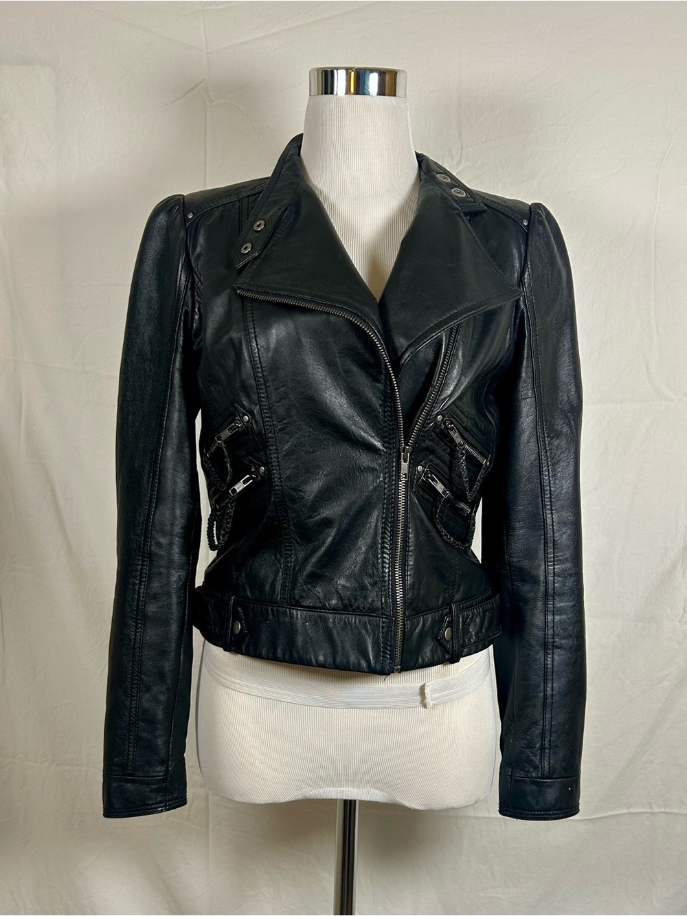🖤 Vintage Street Legal Black Leather Moto Biker Jacket 🖤